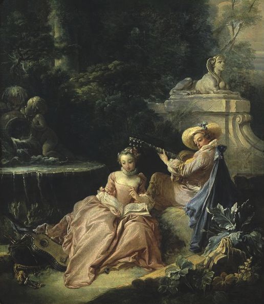 The Music Lesson by Francois Boucher